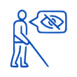 icon of a blind person