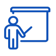 icon of a person doing a presentation
