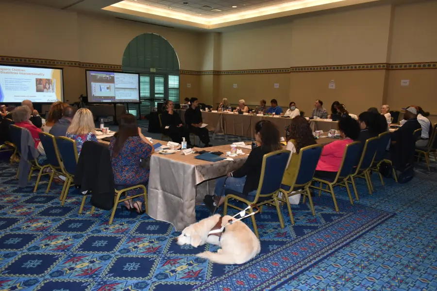 reunion of multiple people of different ages in a workshop.